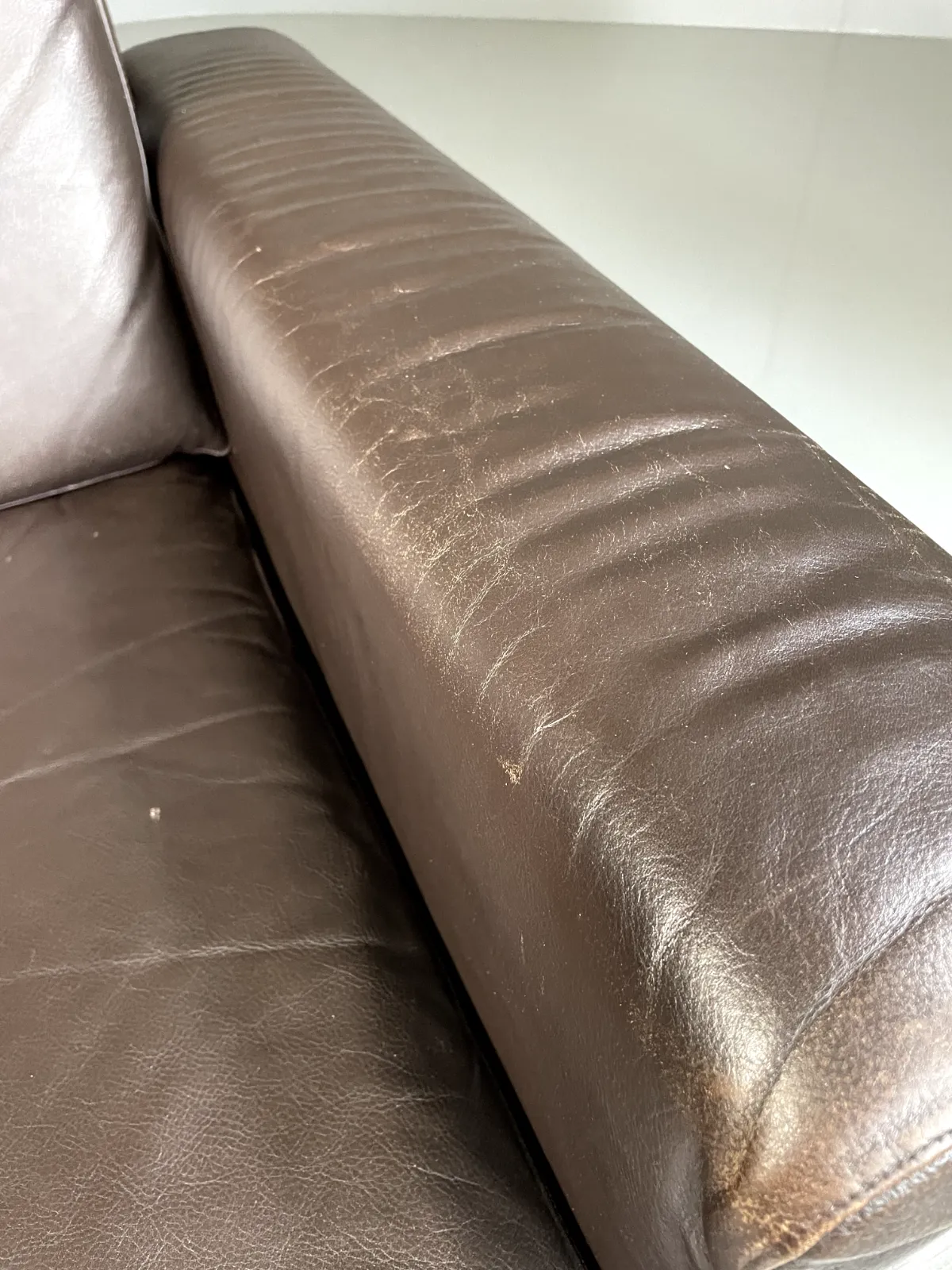 photo vintage Danish Leather Lounge Chair Vintage 1970s Retro Mcm Eb5406 Mnor