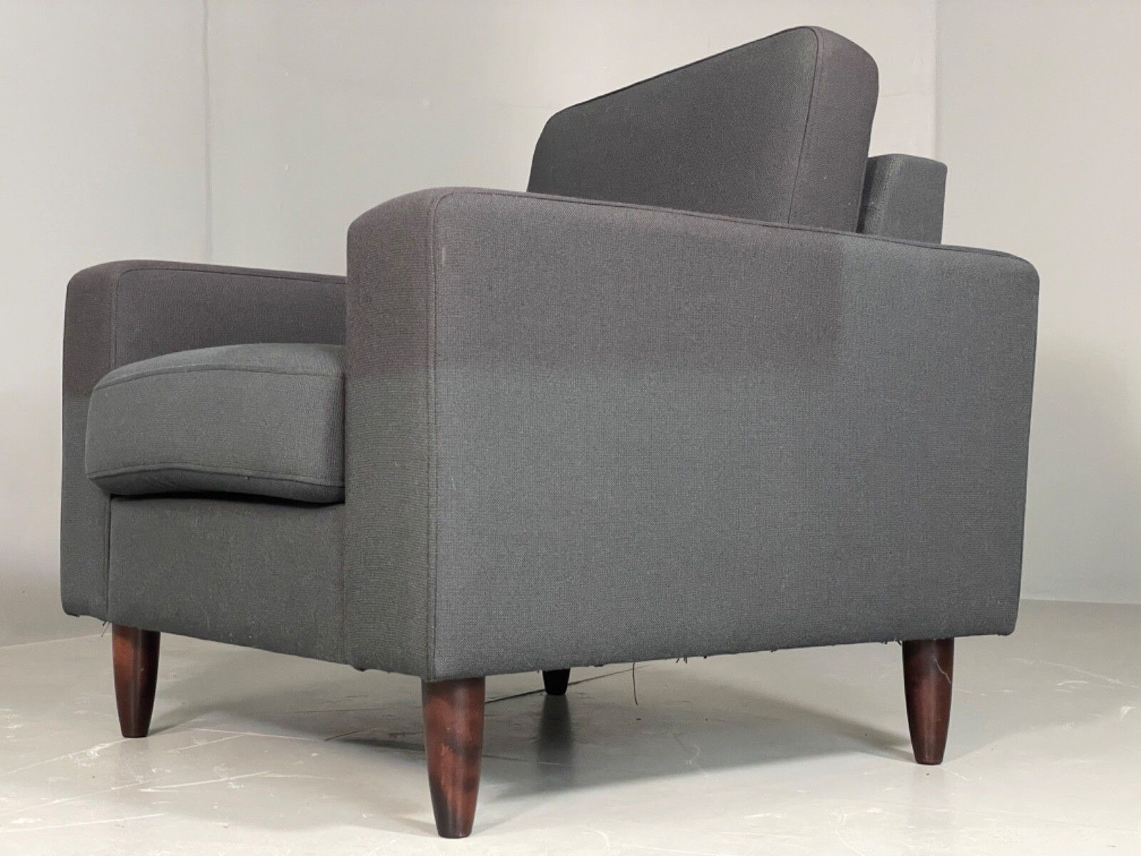 photo vinterior Vintage Danish Lounge Chair By Hurup Slate Grey Fabric Retro Mcm Eb6116 Mnor