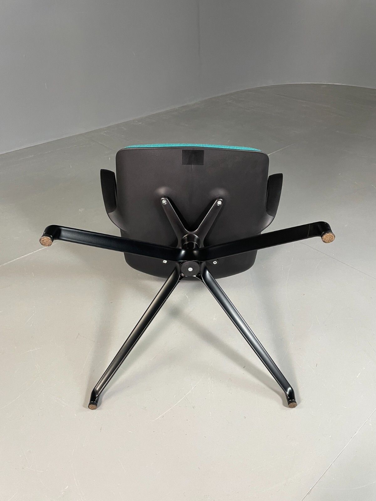 photo furniture Vintage Desk Chair Turquoise Black Plastic Calibre Mint 401 Eb6830 Mswi
