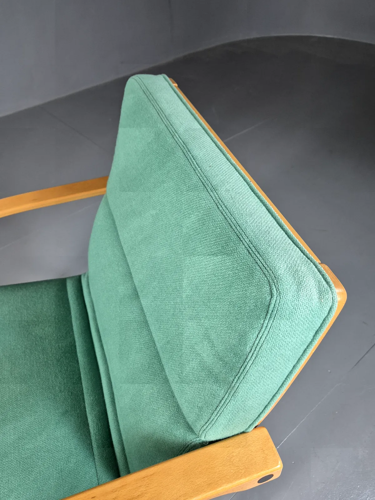 photo buy Vintage Danish Lounge Chair Mint Wool Bentwood 1980s Retro Eb7217 Mben