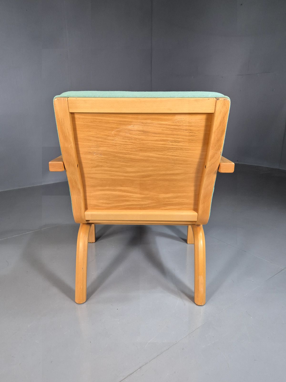 photo vinterior Vintage Danish Lounge Chair Mint Bentwood 1980s Retro Eb7350 Mben