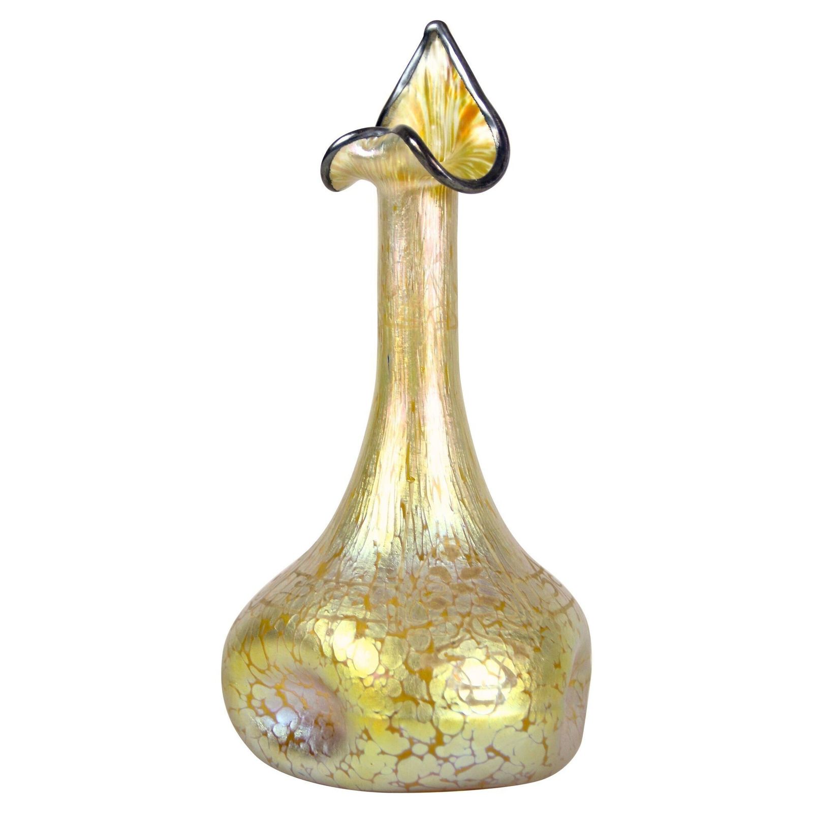 19th Century Art Nouveau Loetz Glass Vase   Decor Candia Papillon, Cz Ca. 1898