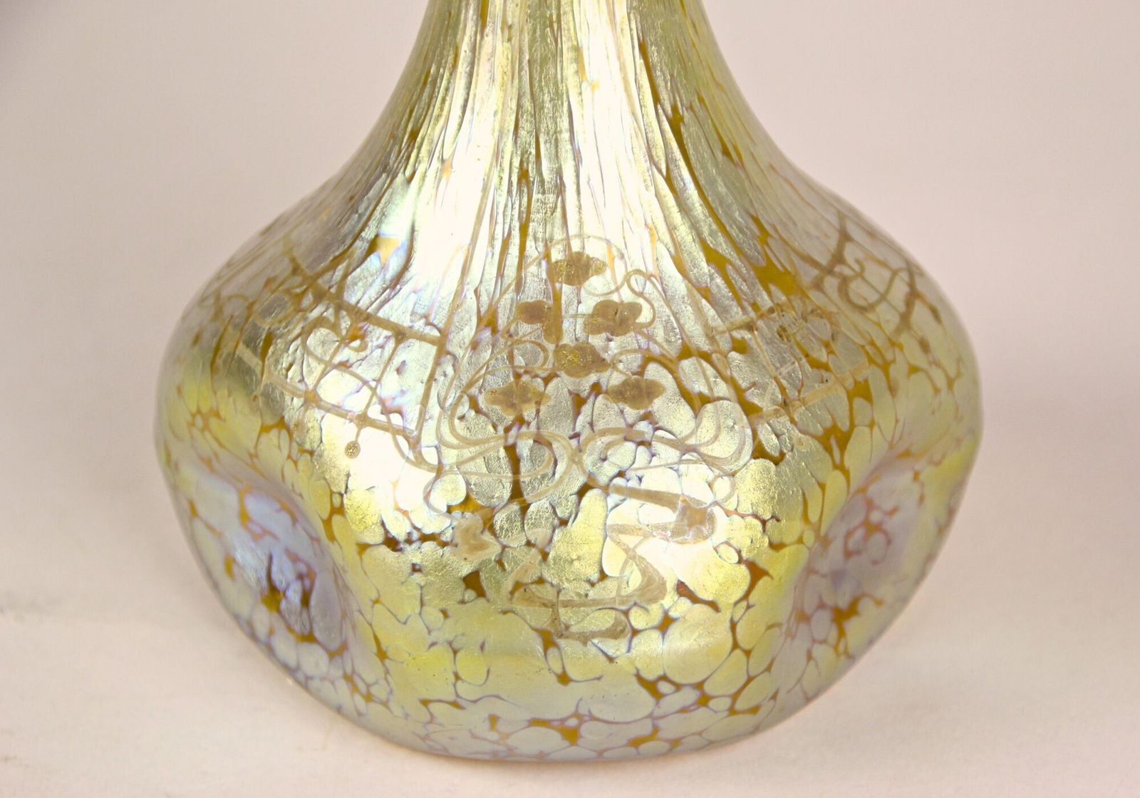 19th Century Art Nouveau Loetz Glass Vase   Decor Candia Papillon, Cz Ca. 1898 photo Home Decor