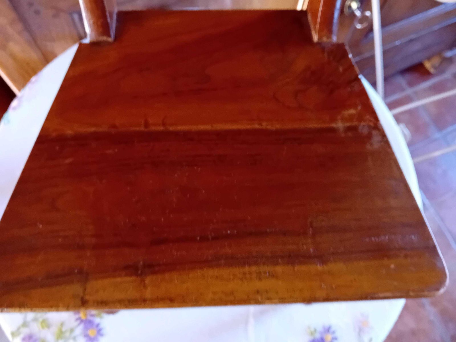 Walnut Wood Doll Chair: French Vintage Victorian Style photo vinterior