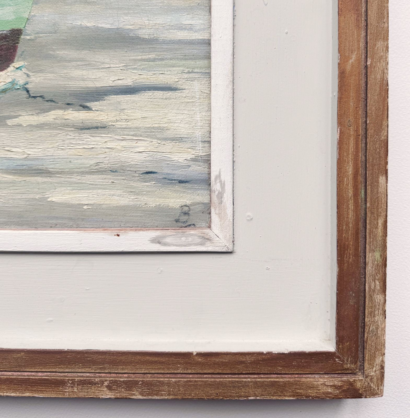 The Nicolas Bowater (Steam Turbine Vessel)   Oil On Canvas Painted At Sea photo Art