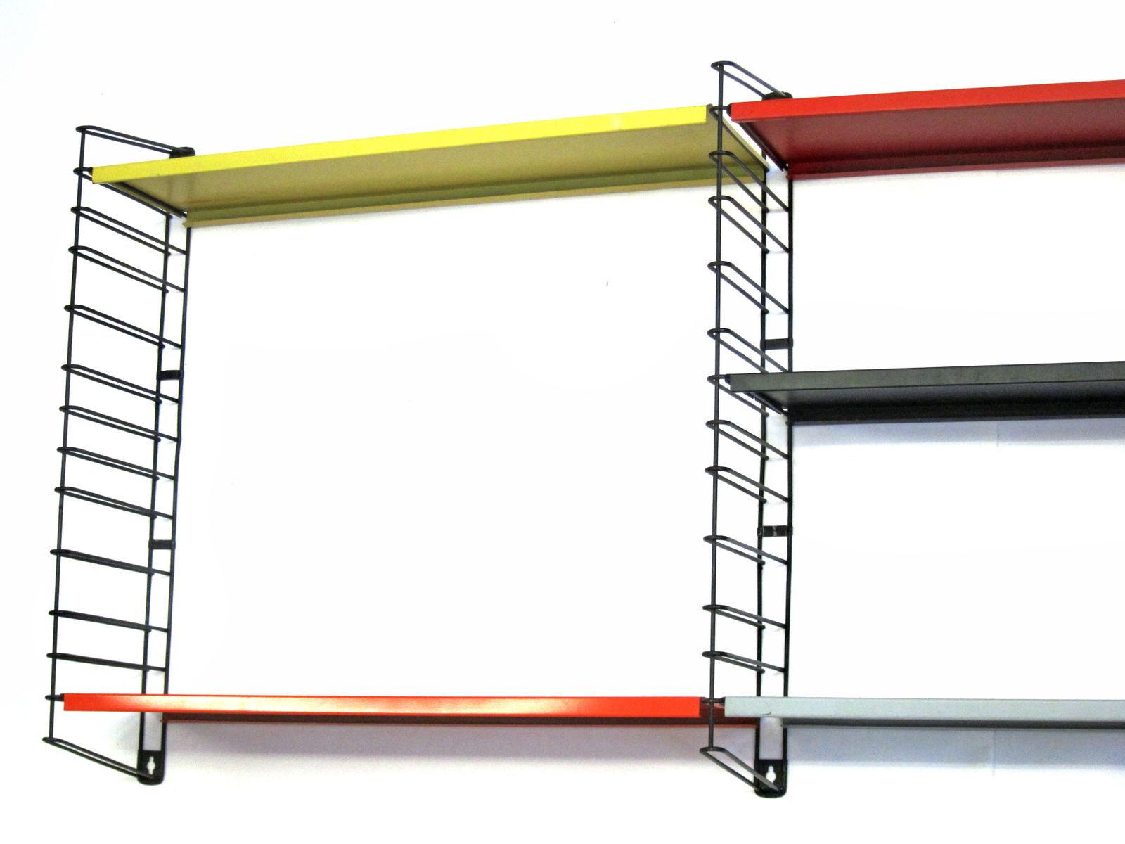 photo furniture Tomado De Stijl Fifties Original Metal Wall Shelf Unit,  Pilastro, Mategot, Eames, Perriand, Prouve, Corbusier, Ponti, Vintage, Cadovius, Aalto