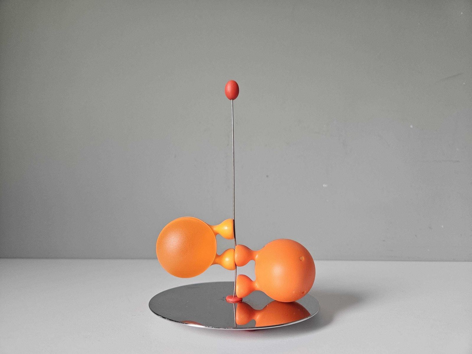 Vintage Alessi Lilliput Salt & Pepper Set: Italian Pop Modernist Design photo for sale