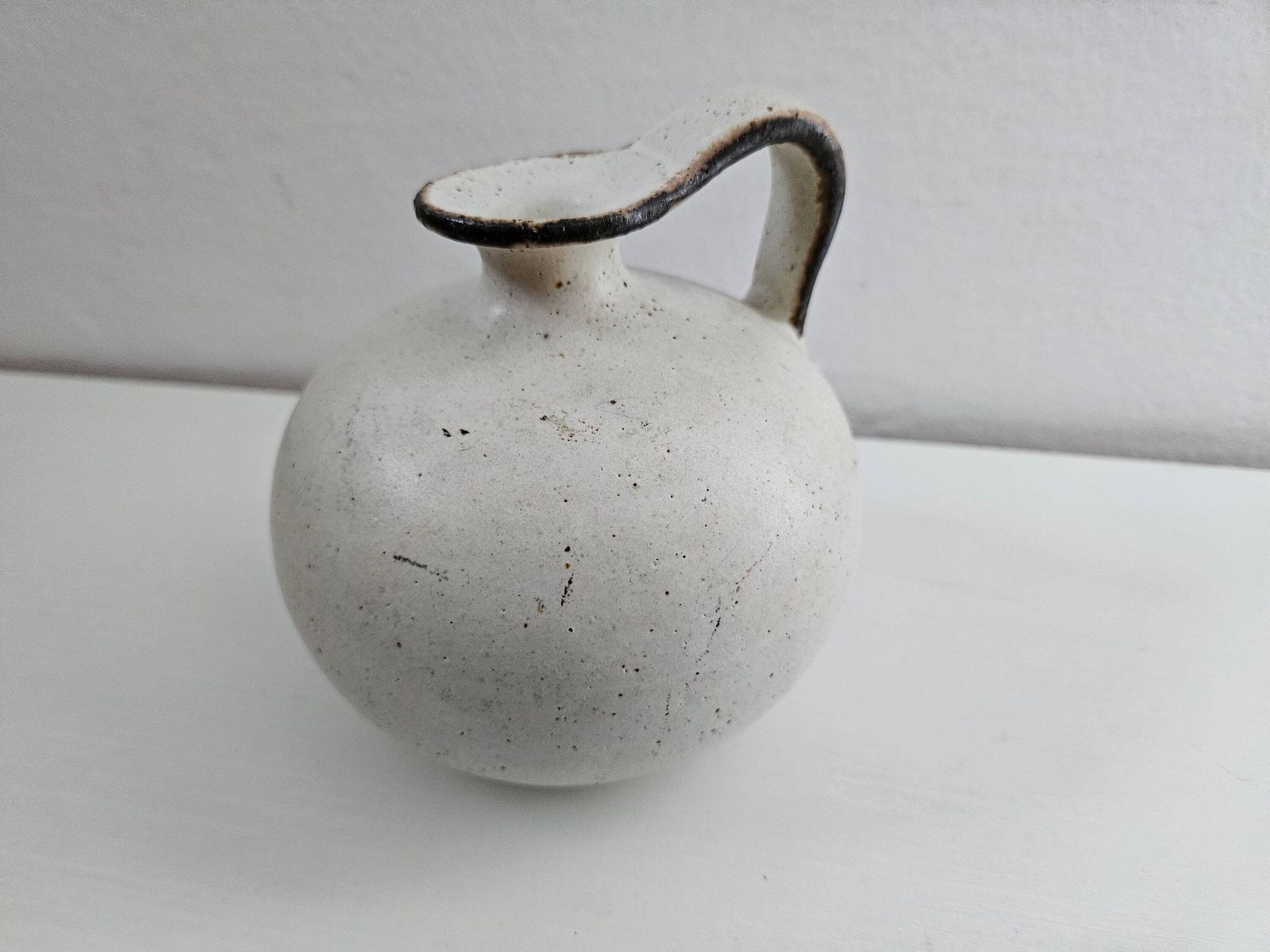 Vintage Bruno Gambone Art Pottery Pitcher Italian Ceramic Vase photo for sale