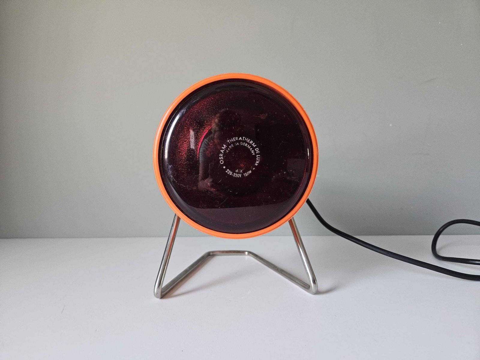 Vintage Infra Red Lamp, 60's Osram Table Lamp, Desk Lamp, Infra Red Heath Light, Retro Light, Space Age Lamp, Mid Century Lamp, Mcm Lamp photo buy