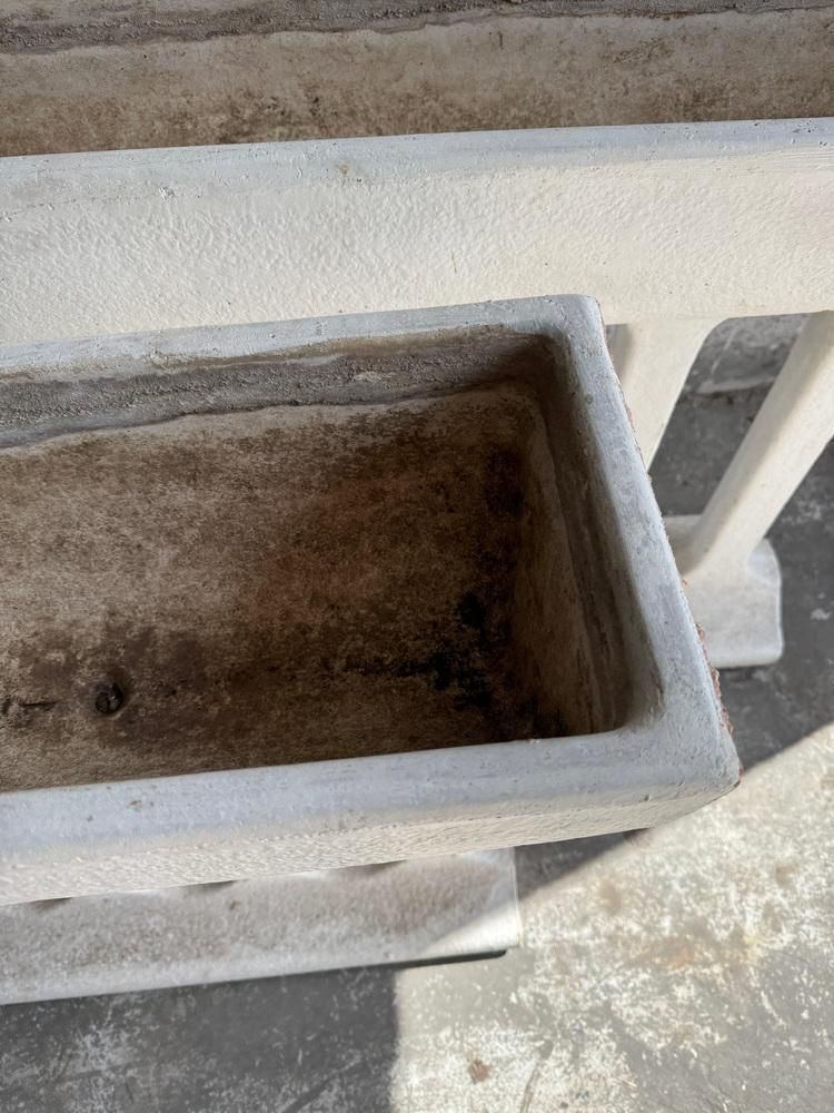 Mid Century Modern Concrete Planters, 1960s, Set Of 2 photo 470.0