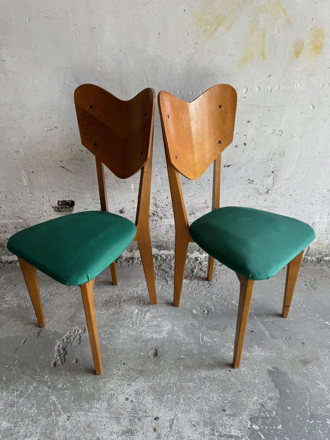 Heart Model Chairs By René Jean Caillette, 1950s, Set Of 6 photo furniture