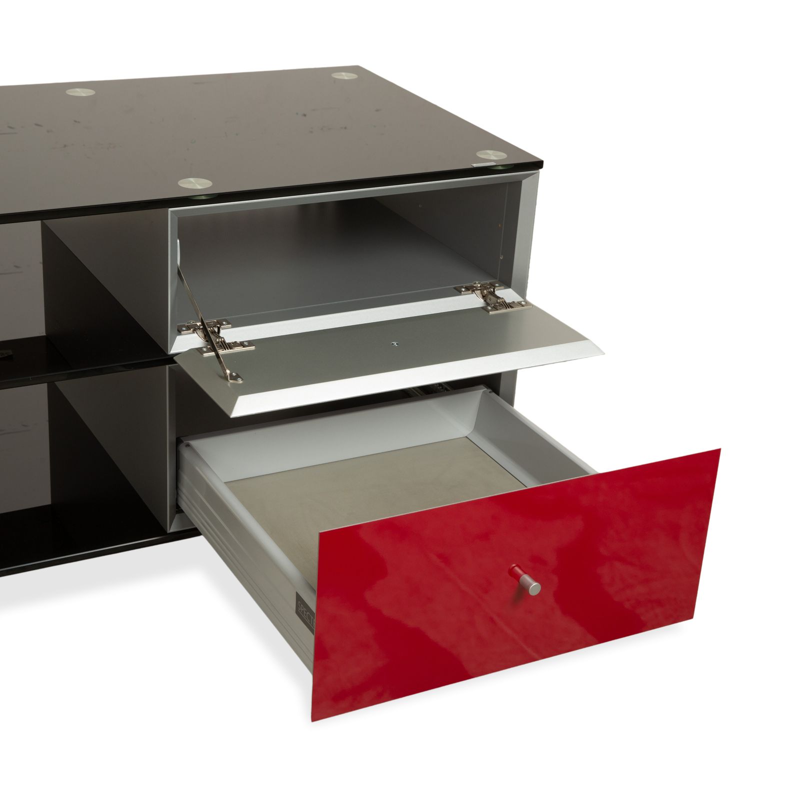 Buffet hifi Spectral CL 1552 en verre rouge photo 1899.0