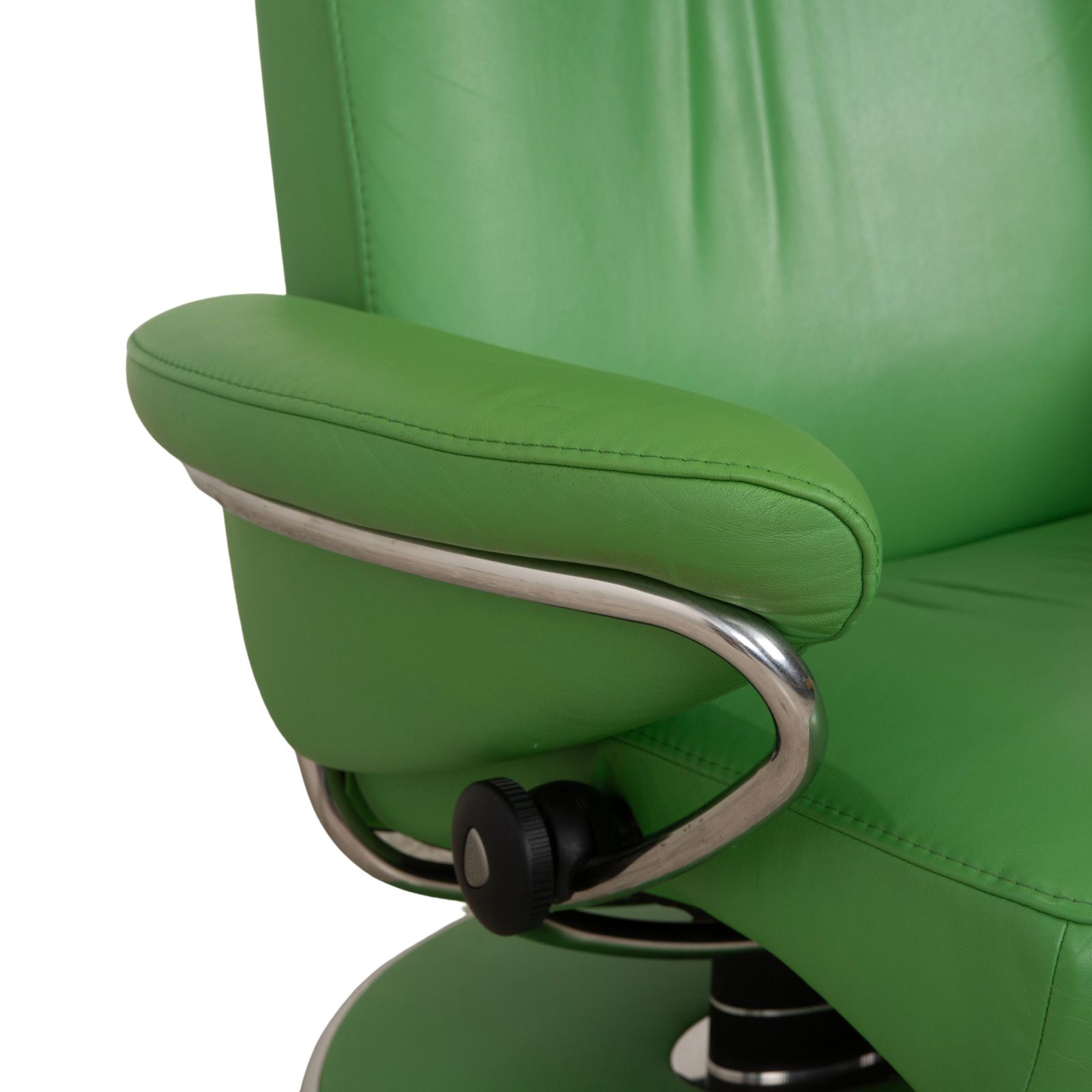 Fauteuil Stressless Jazz en cuir vert, fonction relaxation photo buy