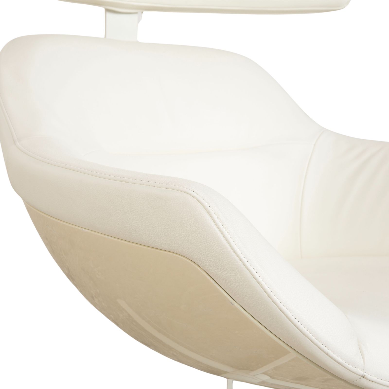 Cassina Auckland Leren Fauteuil Set Crème Manuele Functie photo vinterior