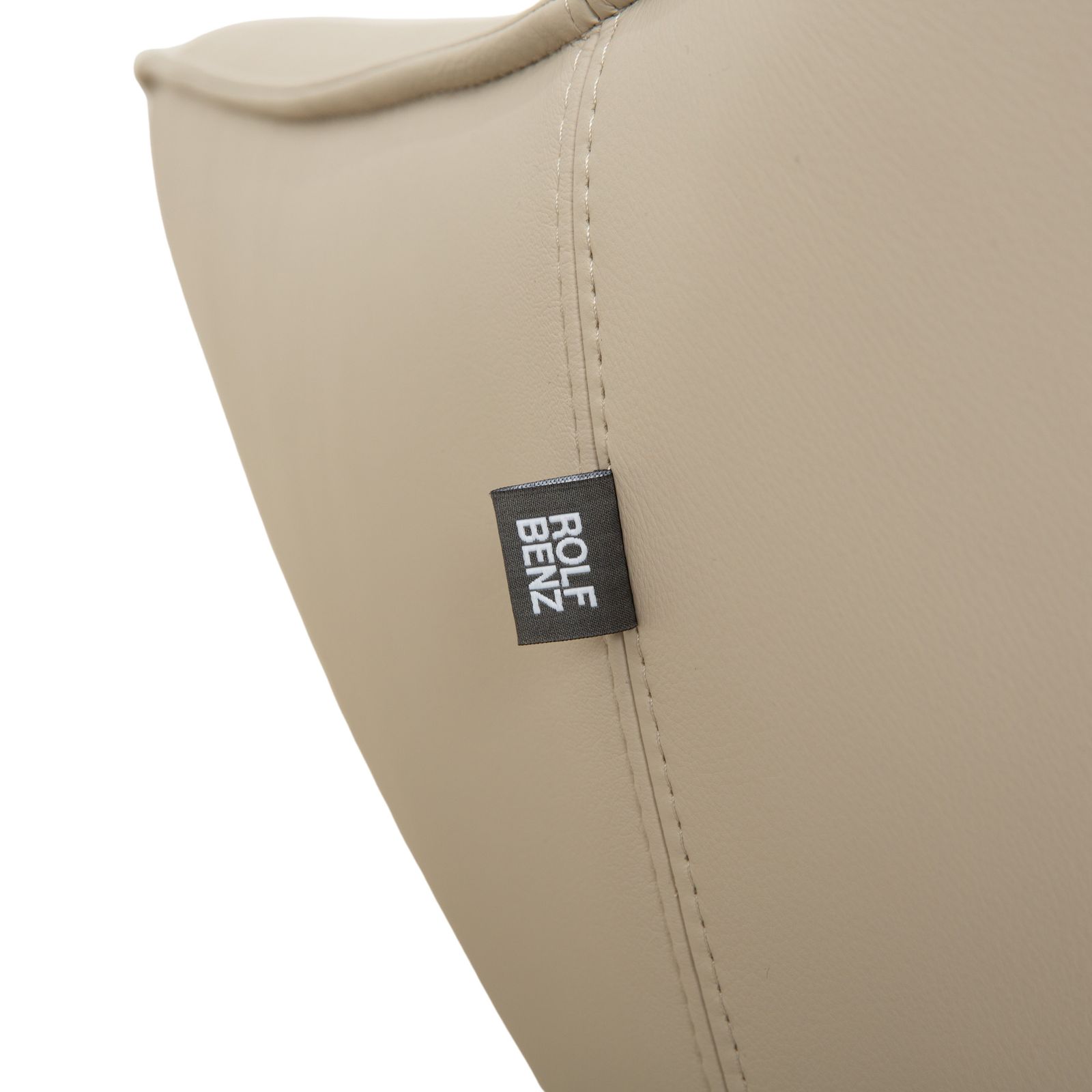 Fauteuil Rolf Benz Meg en cuir beige, fonction manuelle photo vintage