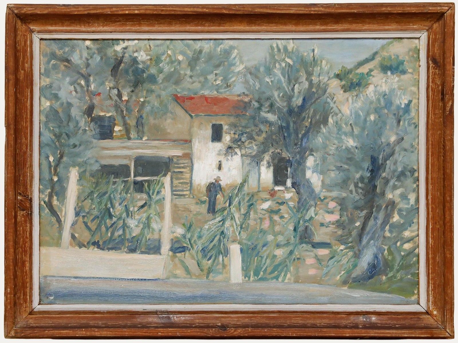 William Bratt Mid 20th Century Oil, The Italian Garden