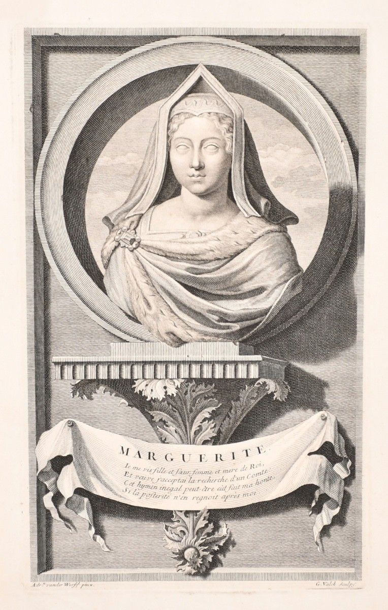 After Adriaen Van Der Werff (1659 1722)  Fine 17th Century Engraving, Marguerite