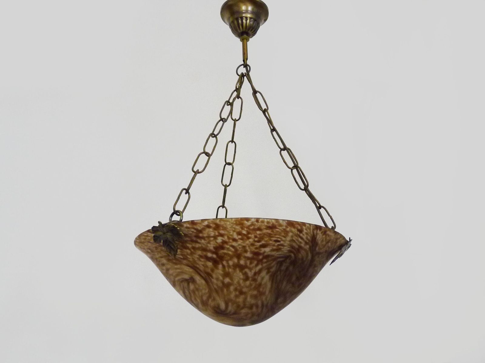 Magnificent Art Nouveau Style Single Light Washbasin In Marbled Glass. photo buy
