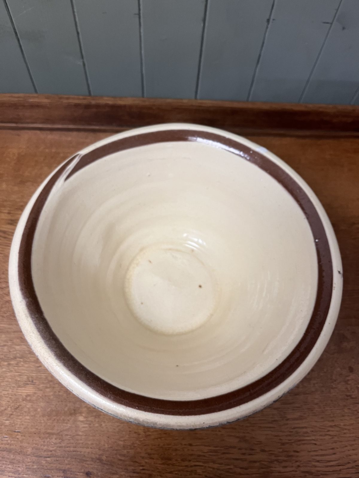 Antique Semi Glazed Dairy Bowl photo furniture