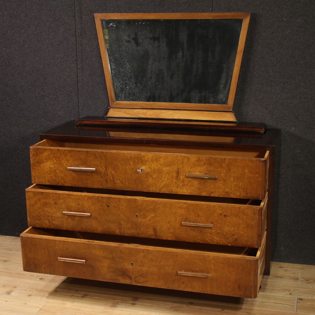 Italian Chest Of Drawers With Mirror From The 1960s photo Furniture