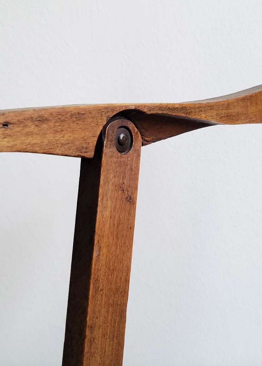 Antique Wooden Folding Chair, 1920s photo vinterior