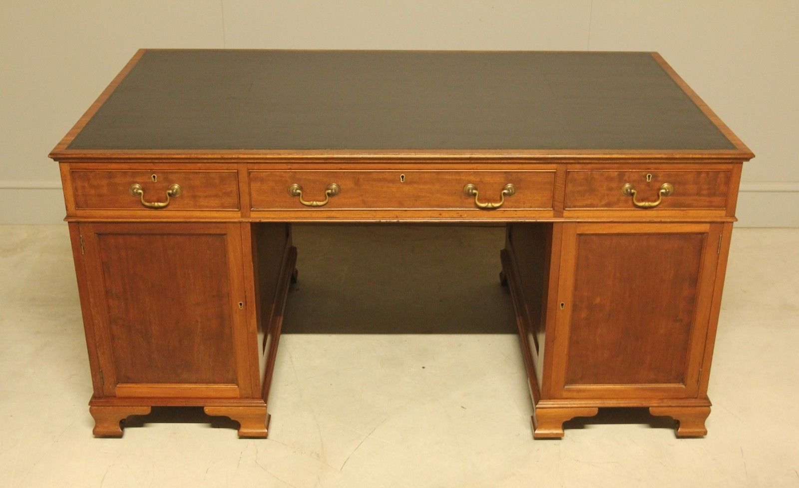 photo for sale Early 20th Century Mahogany Banker’s Partners Desk