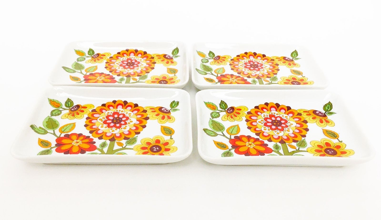 Santa Catarina Dessert Plates By Schmidt Porcelain, 1970s, Set Of 4 photo for sale