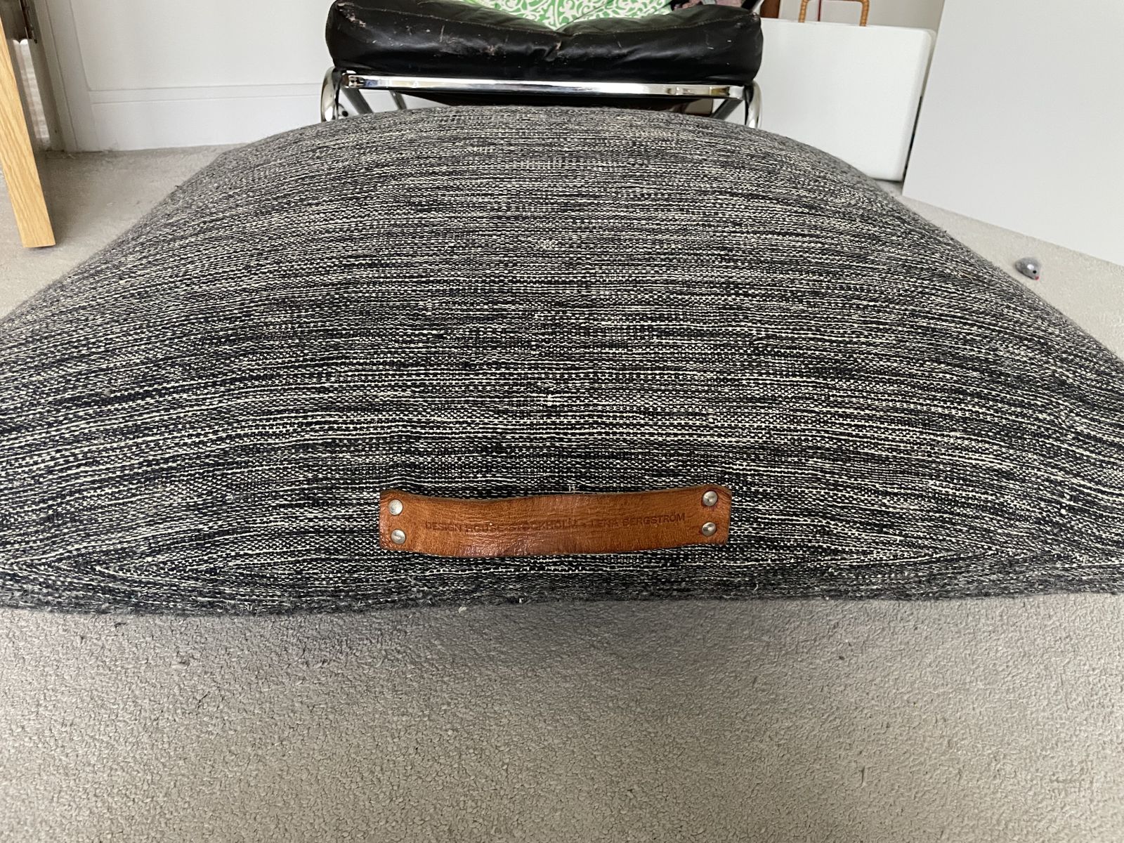 Lena Bergstrom Design House Stockholm Floor  Cushion Large Firm Pouffe Bjork Material 100 % Wool