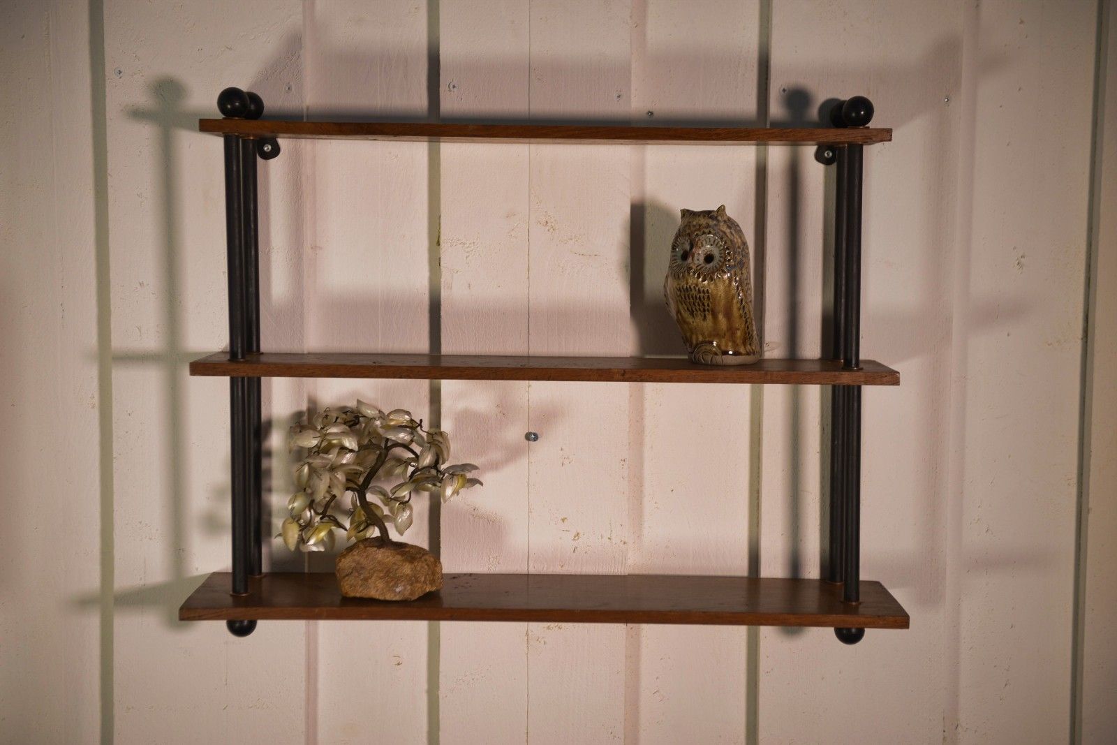 1960's Oak Shelf And Steel Tube photo furniture