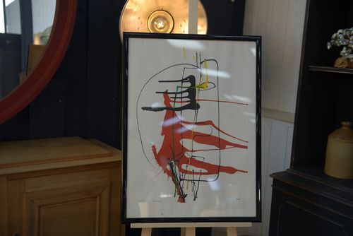 Mendocino Modern Art Lithograph Numbered 44/250 Signed Rives Xxth photo Art