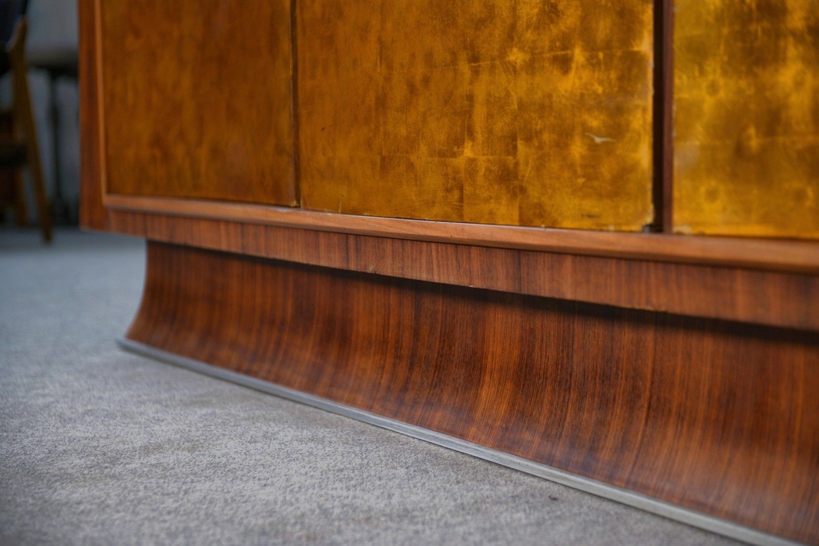 photo furniture Maison Dominique Rosewood Art Deco Sideboard And Gold Leaf Door