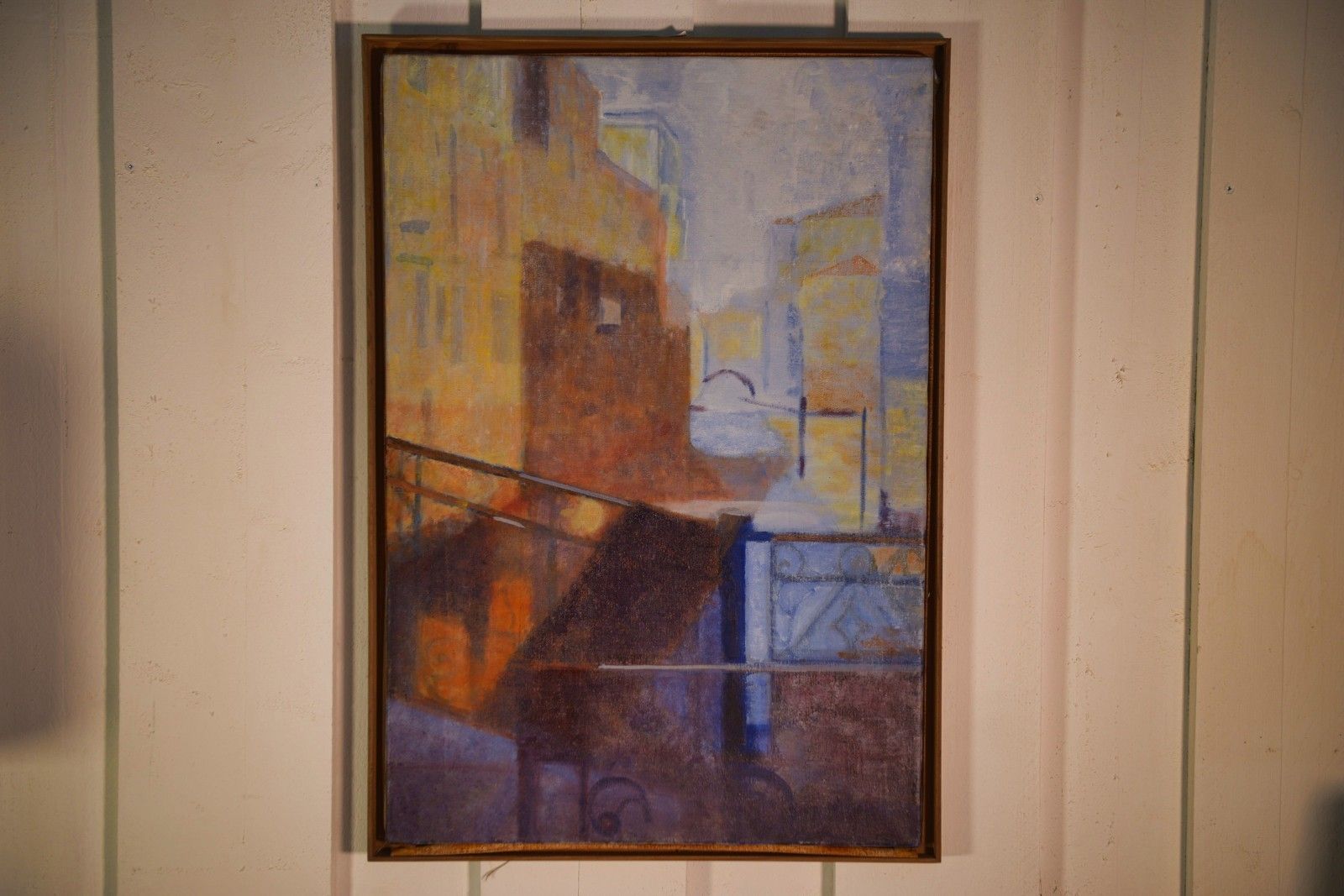 Abstract Painting "Venice" By Monique Breton Prouté Called Pehem photo 882.0