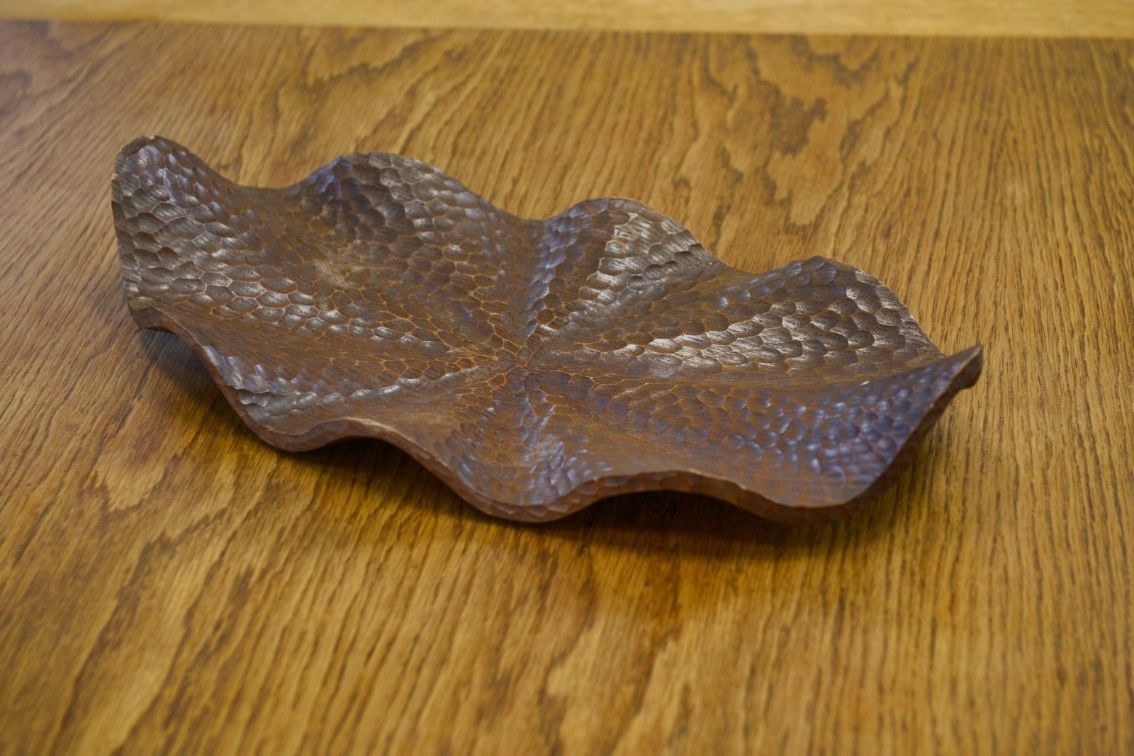 1950's Brutalist Oak Centerpiece
