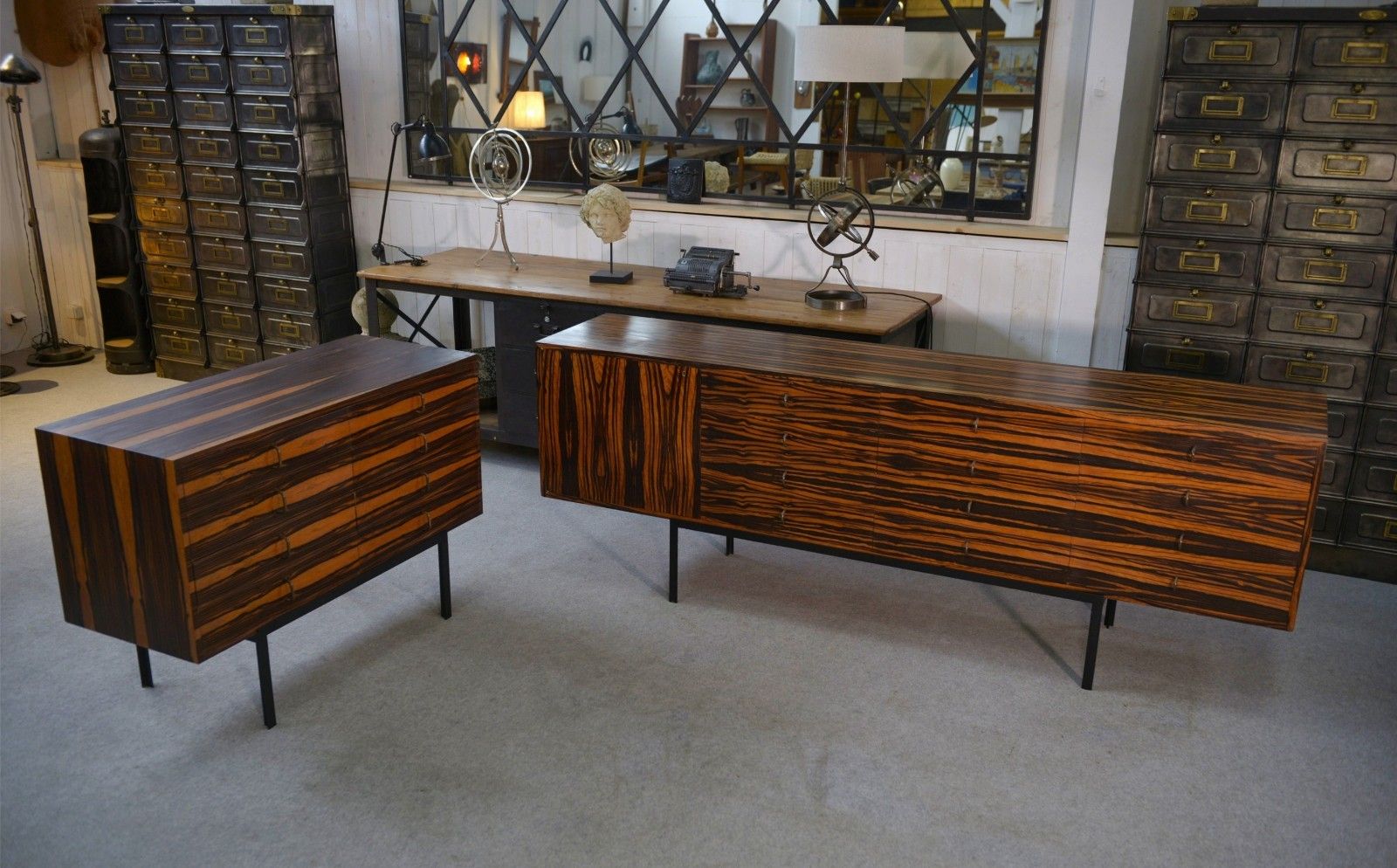 Gabon Ebony Design Chest Of Drawers 8 Drawers 1960's photo furniture