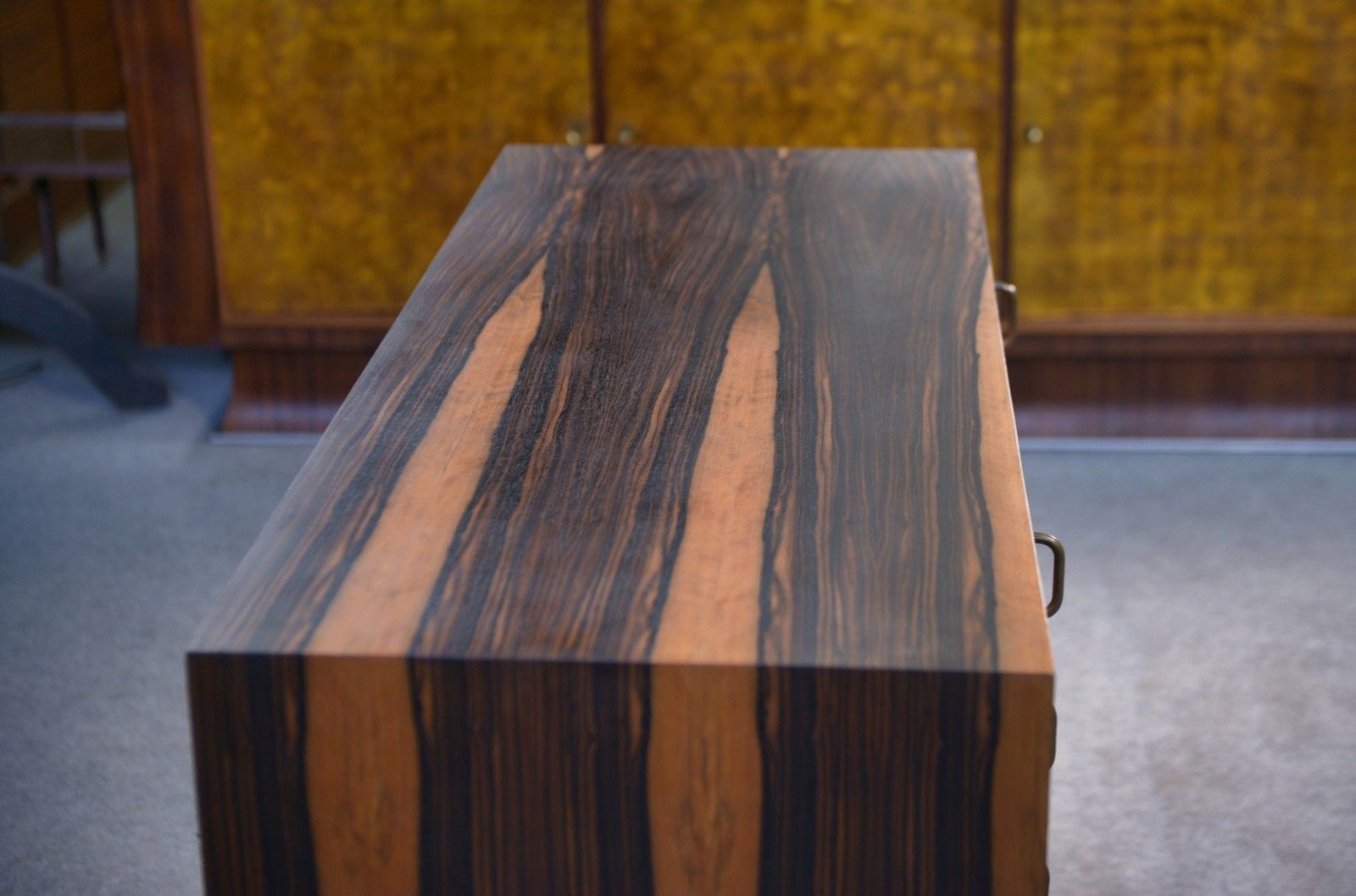 Gabon Ebony Design Chest Of Drawers 8 Drawers 1960's photo for sale