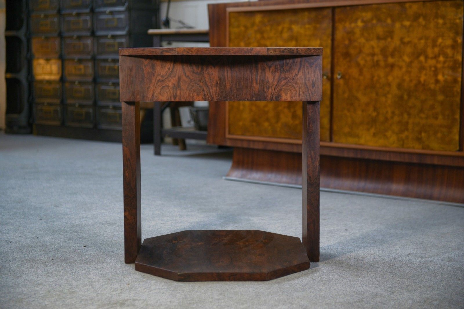 Art Deco Rosewood Veneer Stool In The Taste Of Eugene Printz 1930's photo buy