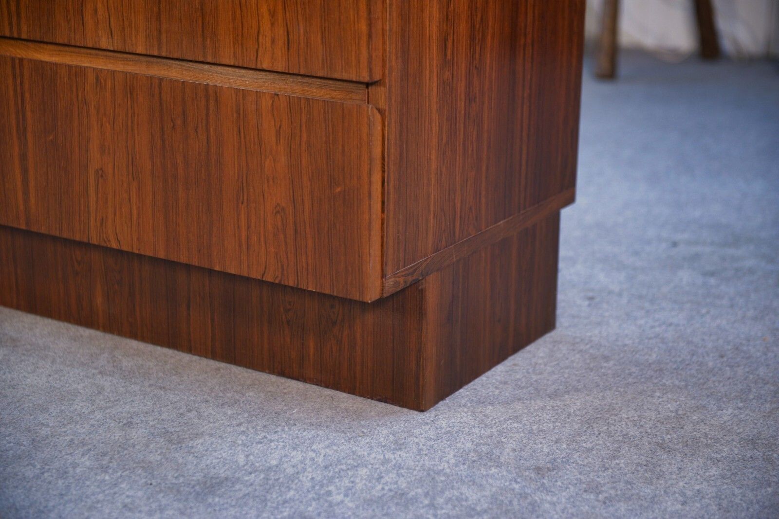 photo for sale 1960's Scandinavian Rosewood 3 Drawer Chest Of Drawers