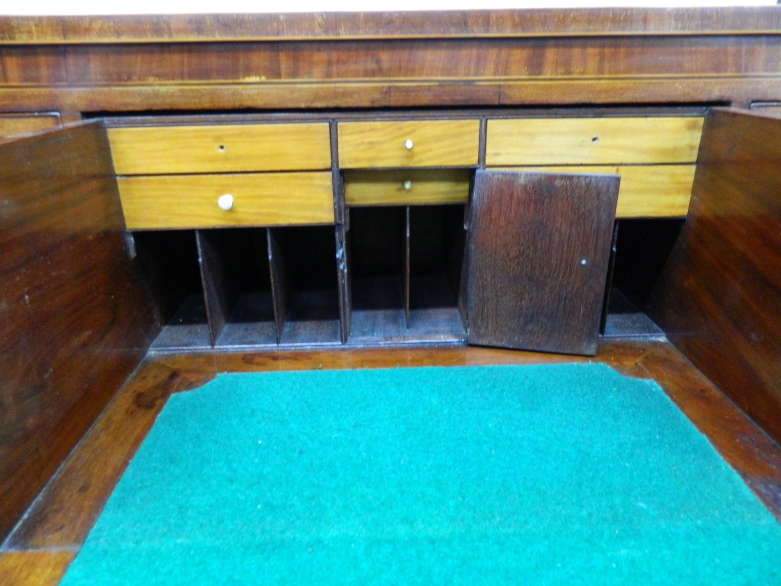 Furniture Regency Mahogany Secretaire Chest Of Drawers photo