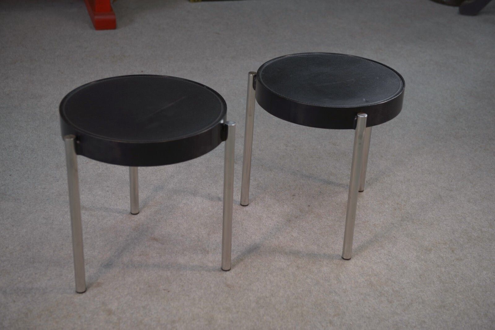 Pair Of Side Tables By Tavolino Brighella For Zanotta 1980's