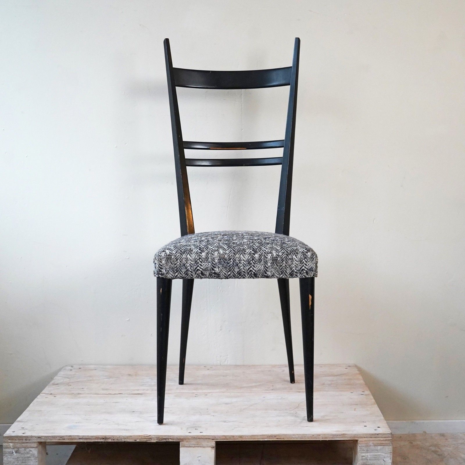 photo furniture Set Of Six Model "689" High Back Beech Chairs For Ligne Roset, France 1960s