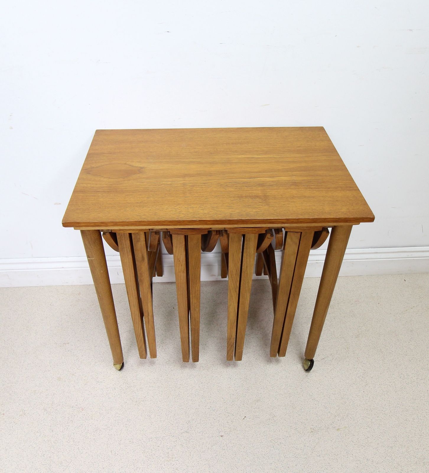 Poul Hundevad Teak Nest Of 5 Tables photo buy