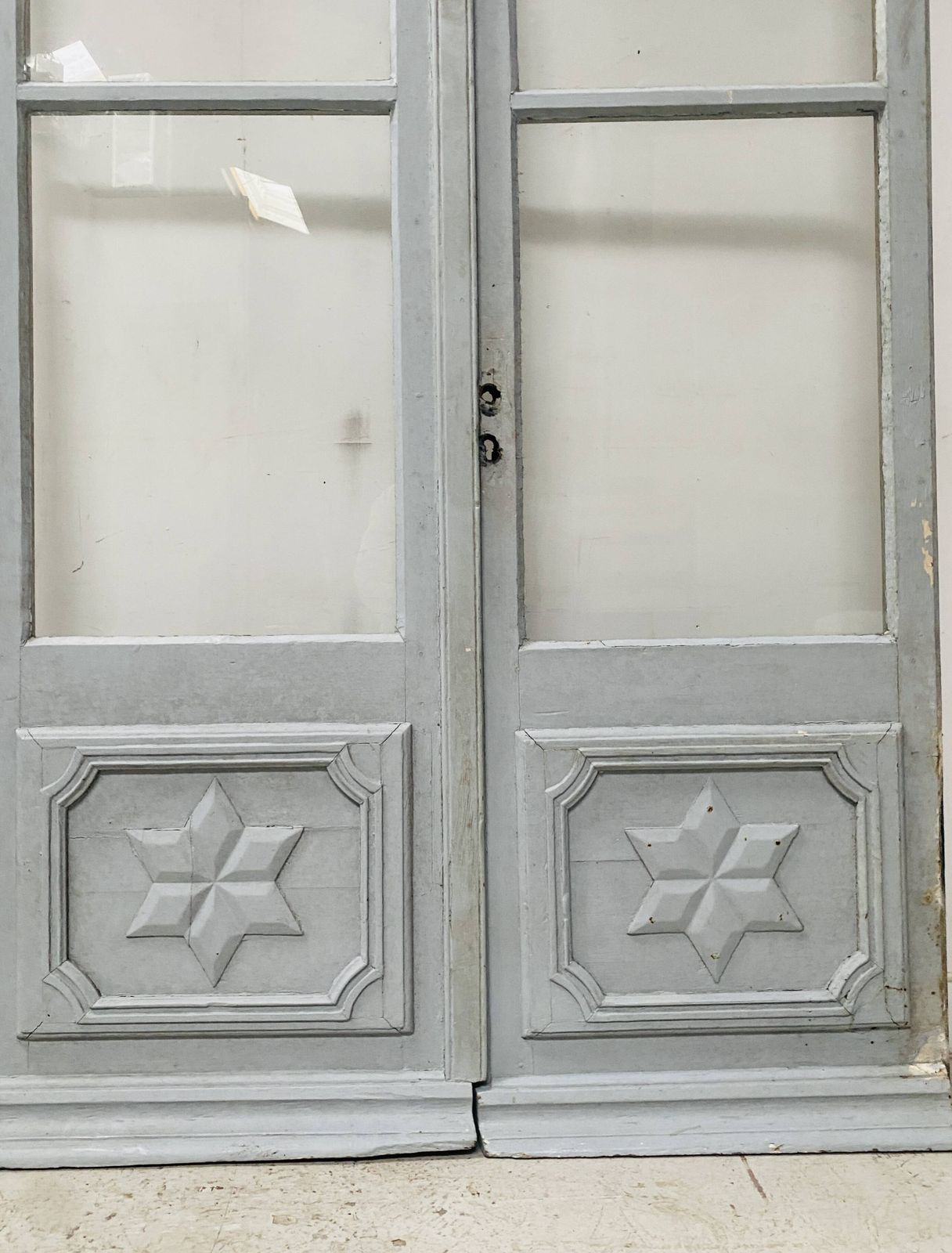 Double Passage Doors In Patinated Wood, 19th Century photo furniture
