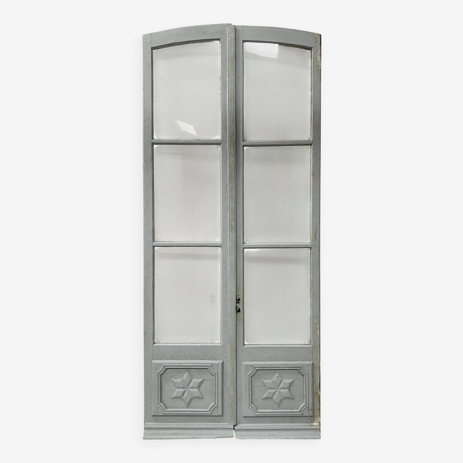 Double Passage Doors In Patinated Wood, 19th Century photo buy