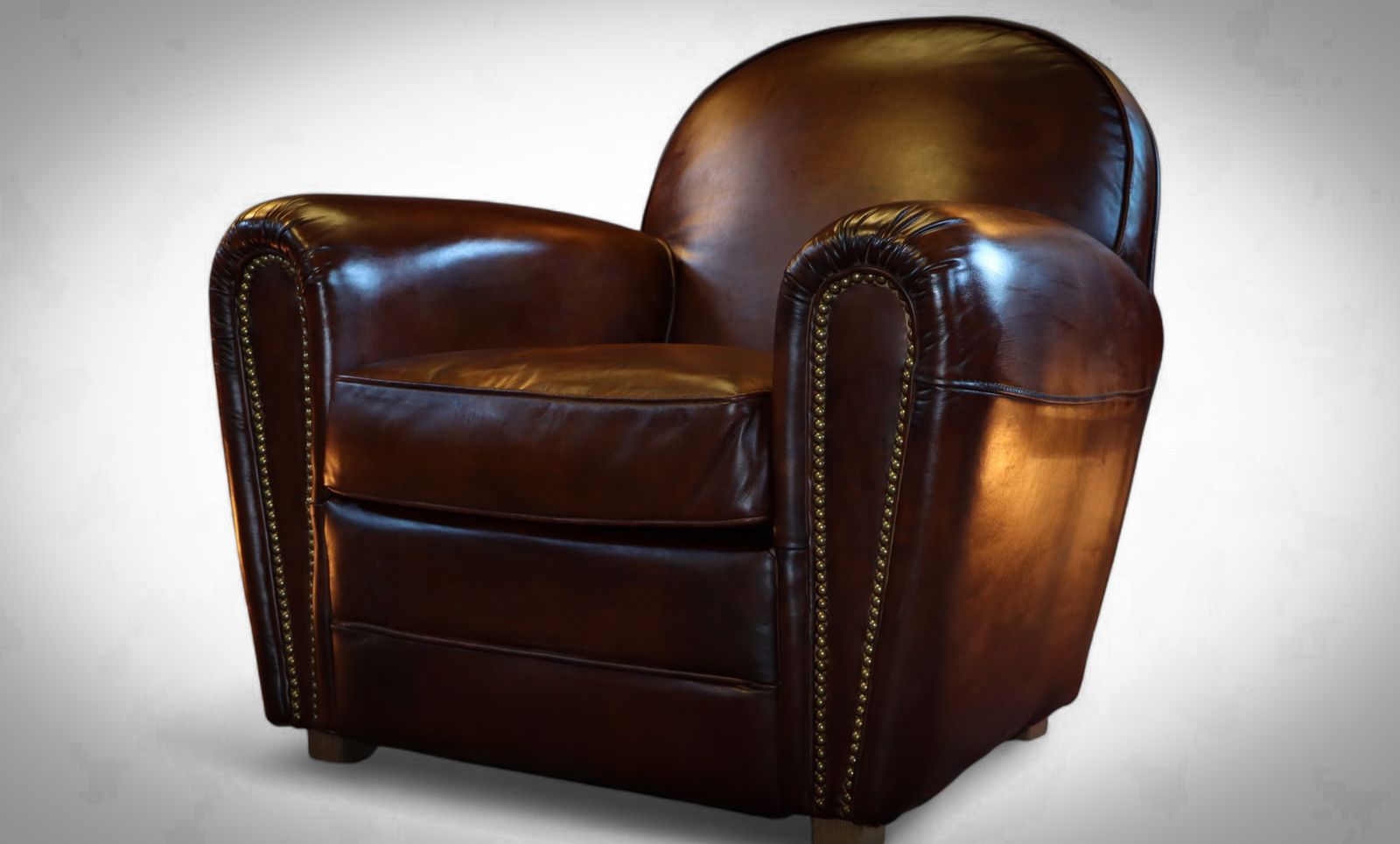Superb Timothy Oulton Flea Market Club Library Leather Armchair Antique Tobacco photo furniture
