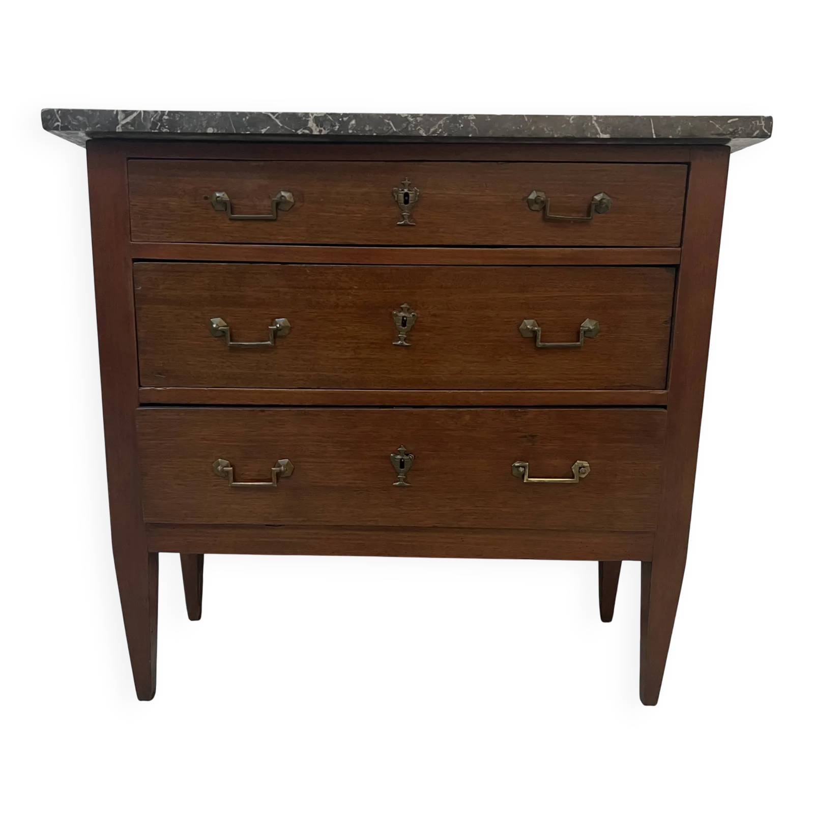 Louis XVI Style Chest Of Drawers In Solid Oak 19th Century