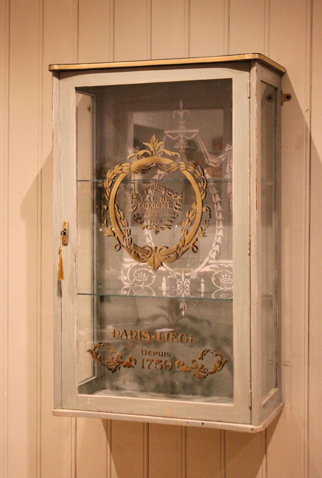 photo furniture French Sign Written Wall Cabinet