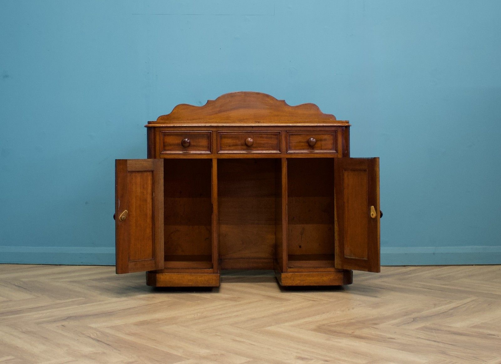 Antique Victorian Mahogany Compact Desk, 1880s #1619 photo for sale