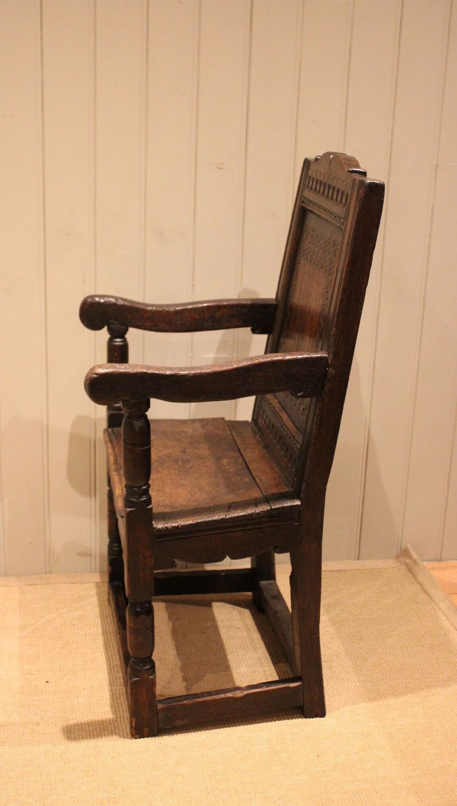 Oak Wainscot Chair, 1800s, Antique photo buy
