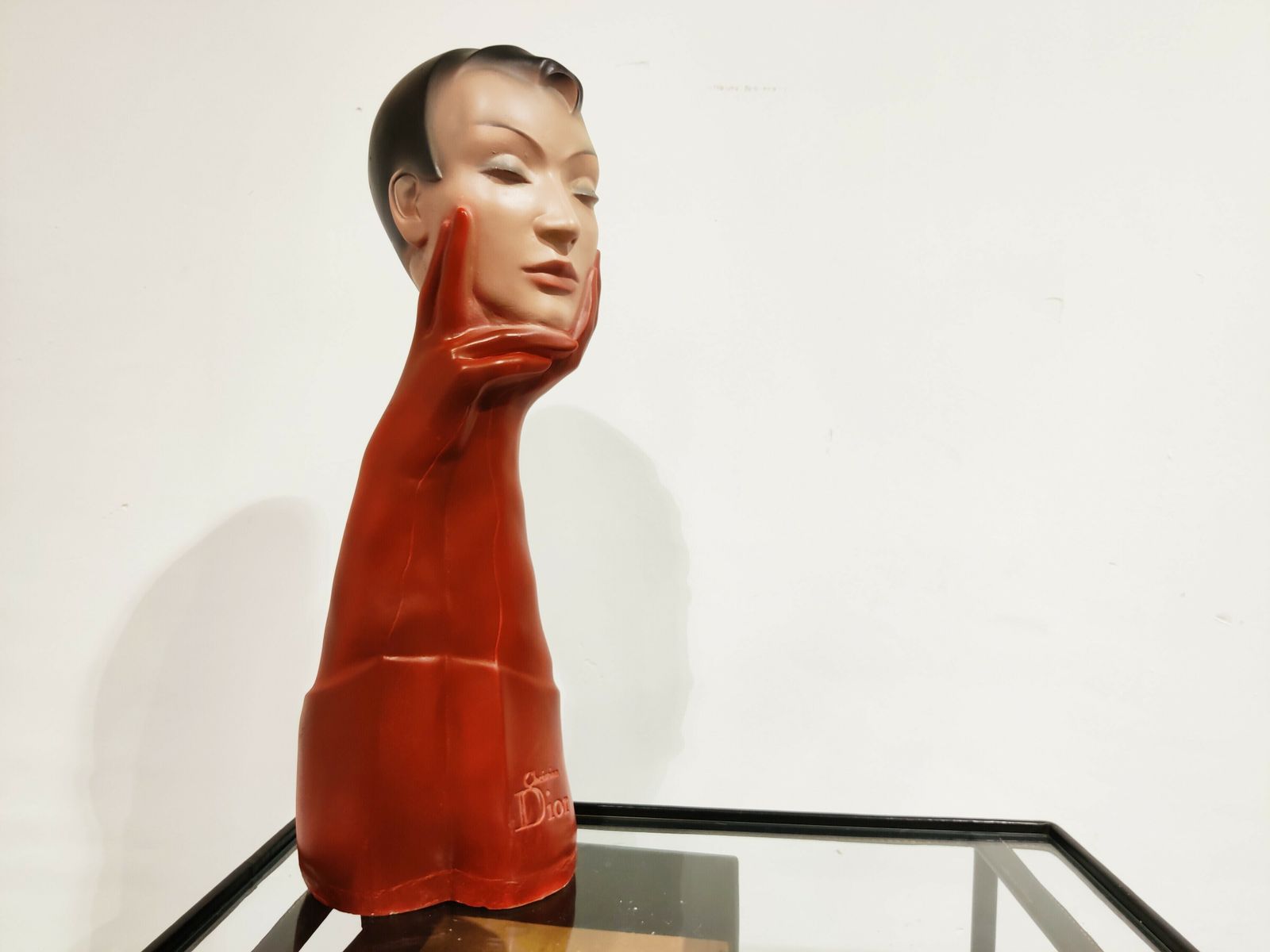Vintage French Christian Dior Advertising Statue, 1960s photo buy