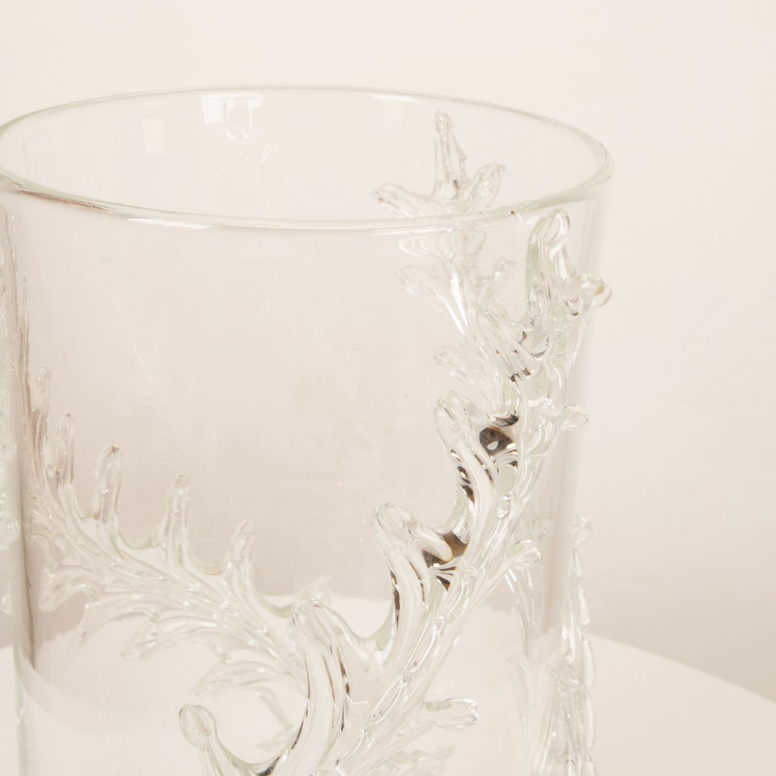 7228.0 Rare Monumental Piumato Vase By Barovier E Toso From The 1940s photo